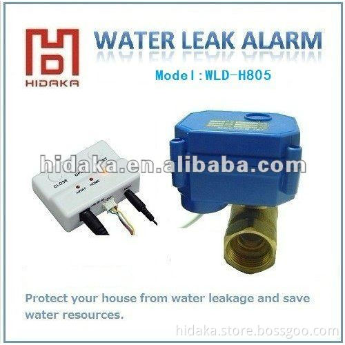Water leak detector with shut off valve water sensor alarm WLD-805 Hidaka